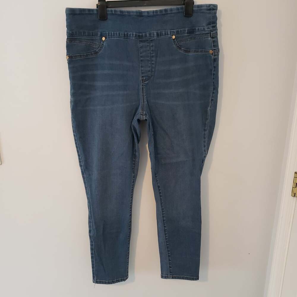 Seven7 Denim Women’s Sz 18 Stretch Legging Mom Jeans Y2K